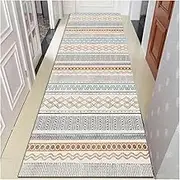 SPXMQSS Runner Rugs for Hallway, Wear-Resistant Carpet Runners for Hallways, Washable Non Slip Kitchen Rugs, for Entryway Bedroom Laundry Living Room C 60x200cm