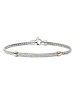 John Hardy 14K Yellow Gold & Sterling Silver Jh Essentials Diamond Pave Chain Bracelet