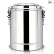 SOGA 30L Stainless Steel Insulated Stock Pot Dispenser Hot & Cold Beverage Container