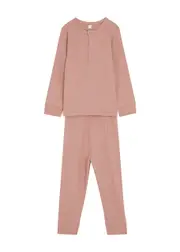 Mori Ribbed Jersey Pyjama set - Pink 18MON (18 months)