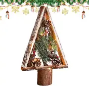 Wooden Christmas Tree | Christmas Tabletop Decorations | Wooden Pine Cones Ta...