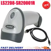 Original Symbol LS2208-SR20001R 1D Laser Barcode Scanners With USB Cable, White