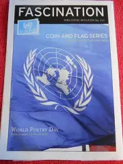 FASCINATION PHILATELIC 113 MARCH 2015 FLAG SERIES WORLD POETRY DAY UNTED NATIONS