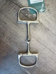 4.5 4 1/2" Stainless Steel SS Snaffle D Ring Bit