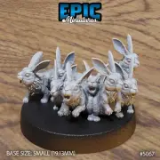 Rabbit Swarm by Epic Miniatures | D&D | DnD | Truescale | Print on Demand
