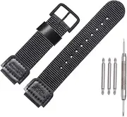 [MCXGL] 18mm Nylon strap Replacement for Casio Men's AE1200WH AE-1000 SGW-300H/400 W-735 PRG270 Leather Watch band