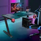Indestructible Gaming Desk with RGB Lighting Gaming Table PC Computer Desk 1.4M