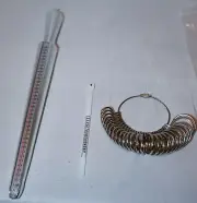 NEW Metal Ring Sizer Guage Mandrel Finger Sizing Measure Stick