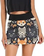 [RPLIFE] Merry Christmas Tree with Gifts Golf Athletic Skirt, Ladies Golf Skirts Skorts, Trendy Skirts Women 2023