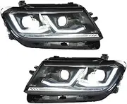 Compatible For VW Tiguan L 2017-2021 Upgrade Car Front Lamps Assembly High Configuration Car LED Headlight Projector Lens Accessories
