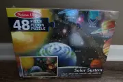 Melissa & Doug Solar System Floor Jumbo Piece Puzzle (48 pc) 3'x2' Complete-new