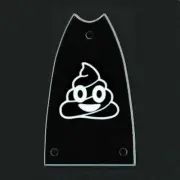 GUITAR TRUSS ROD COVER Engraved Etched - Fits EPIPHONE Scoop - POOP POO EMOJI