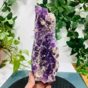 1284g Natural Amethyst Geode Mineral Specimen Crystal Quartz Energy Decoration