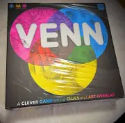 Brand new VENN Board Game, A Clever Game where Clues And Art Overlap.