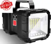 LED Rechargeable Torch, 50000 Lumens, 7 Modes, Waterproof Camping Flashlight, 10