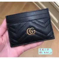 在飛比找蝦皮購物優惠-正品現貨 GUCCI GG 古馳 Marmont 黑色 卡片