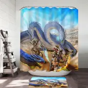 Action Fight Scene Fantasy Art Shower Curtain