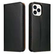 For iPhone 13 Pro Max Case Leather Flip Wallet Folio Cover with Stand Black