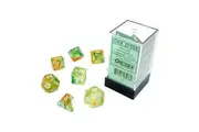 Chessex CHX 27555 Nebula Polyhedral Spring/White Luminary 7-Die Set