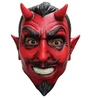 Devil Classic Satan Lucifer Horror Religious Adult Mens Costume Latex Mask