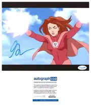GILLIAN JACOBS SIGNED ATOM EVE INVINCIBLE 8x10 PHOTO - ACOA COA