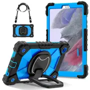C3 Rugged Case for Samsung Galaxy Tab A7 Lite 8.7-inch T220/T225 Kickstand Cover with Shoulder Strap