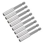 8pcs 3 Inch Magnetic Bit Holder Extension Quick Release Screwdriver Drill