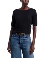 Majestic Filatures Linen Boat Neck Top