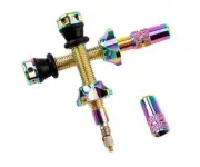 Ryfe Tubeless Valves - High Flow Presta - Neochrome 44mm - Pair