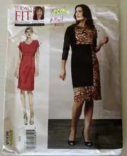 Vogue V1336 Sewing Pattern ALL SIZES SANDRA BETZINA Pullover Dress