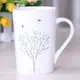 [協貿國際] 陶瓷杯帶蓋咖啡馬克杯 小鳥棕樹