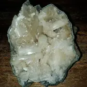 Heulandite Stilbite Black Chalcedony Crystal Geode Specimen 3lb 4.2oz
