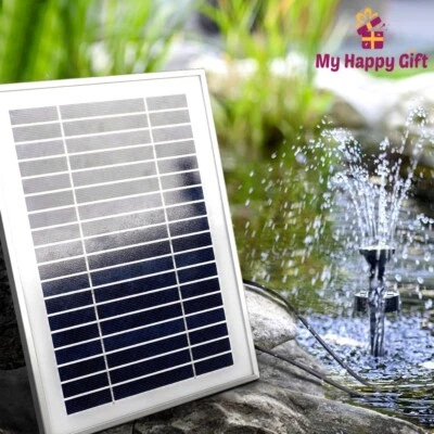 Gardeon Solar Pond Pump Water Fountain Battery Kit LED Lights Submersible 4.3FT