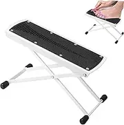 ZtohPyo Pedicure Foot Rest, 6 Height Adjustable Sturdy Iron Stand, Non-Slip Home Beauty Footrest for Easy-at Home Pedicures, No More Bending or Stretching