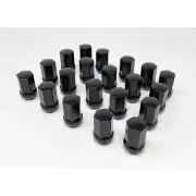 C8 Corvette Acorn Lug Nuts 22mm Complete Set of 20 2020-2024 Corvettes Black
