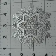 Universal thin metal die cut tool XL Snowflake vintage wedding winter Christmas