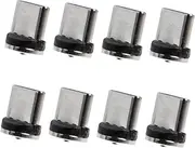KOMBIUDA 8Pcs Magnetic USB C Adapter Tips Portable Type C Connectors for Phones and Tablets Supports Charging Convenient Magnetic Design Professional and Practical Accessories