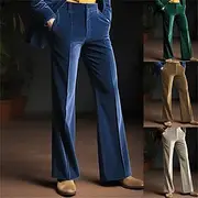 Retro Vintage 1970s Trousers Bell Bottom Pants Hippie Disco Solid Color Men's Masquerade Party Dailywear Pride Parade Adults' Pants