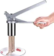Noodle Maker, FantasyDay Heavy Duty Stainless Steel Manual Pasta Maker Machine Kitchen Tool -Professional Fresh Pasta Machine Lasagne Spaghetti Tagliatelle Ravioli Maker with 7 Cut Press Blade Setting