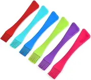 Kisangel 2-Piece Kitchen Spatula Set Silicone Basting Brush Pastry Brush Purple Dual-Head Baking Tool