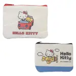 小禮堂 SANRIO 三麗鷗 HELLO KITTY 棉質面紙零錢包 (50週年 復古系列)