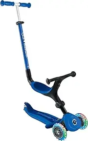 Globber Go Up Active With Lights - Navy Blue/ Dark Blue