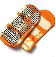 [Generic] Balanced Studio | Pilates Yoga Non-slip Grip Socks for Unisex, Men, Women, Orange, One size