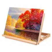 Tabletop Painting Easel Wooden Desktop Drawing Board 0-100°Adjustable A3 Art ...