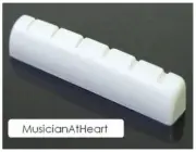 MusicianAtHeart Slotted BONE NUT for SCHECTER Electric Guitar Real Bone USA SHIP