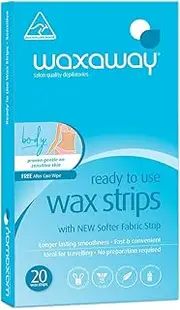 Waxaway Ready To Use Body Sensitive Strips (Pack of 20)