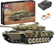 Mould King 20020 MOC Leopard 2 Tank Building Block Kits, Military Vehicle Construction Model Sets, Birthday Gift Toys for Kids/Adult Collectible(1091PCS)
