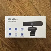 Desptech 2k QHD webcam With Tripod. New! D08 30fps Fixed Focus