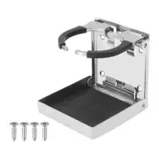 Marine Adjustable Folding Cup Drink Holder Stainless Steel Beverage Bottle Stand