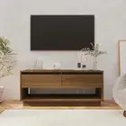 NNEVL TV Cabinet Brown Oak 102x41x44 cm Chipboard